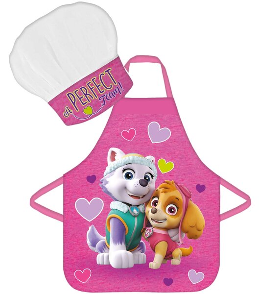 DETSKÁ ZÁSTERA S ČIAPKOU PAW PATROL 45X50 CM, 2X33CM VZOROVANÁ