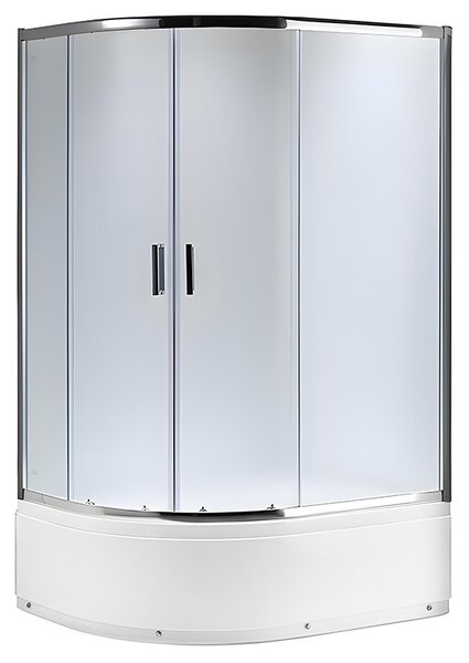 BPS-koupelny Asymetrický sprchový kút MAJA CH FR L 115x85 cm ľavý, chróm/matné sklo v sete s hlbokou sprchovou vaničkou