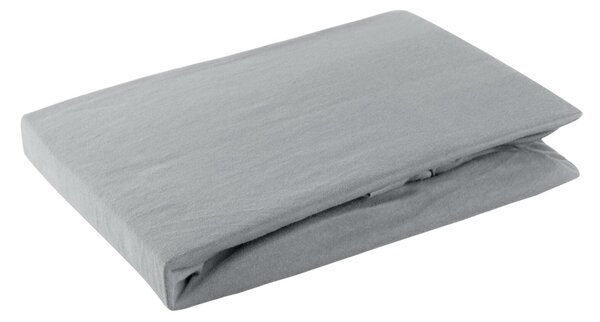 JERSEY PRESTIERADLO 220X240 CM, VÝŠKA 30 CM SIVÉ