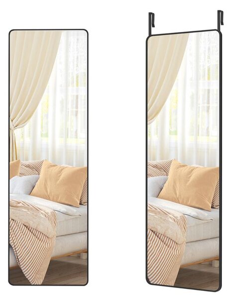 Obdĺžnikové zrkadlo FERRA, 120x40cm, čierna SongmicsHome