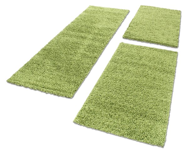 Ayyildiz, Kusový koberec Life Shaggy 1500 green, 60x110, zelená, obývacia izba