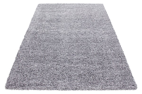 Ayyildiz , Kusový koberec Life Shaggy 1500 light grey, 80x150, šedá, obývacia izba