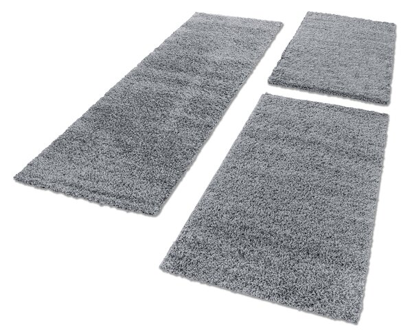 Ayyildiz , Kusový koberec Life Shaggy 1500 light grey, 80x150, šedá, obývacia izba