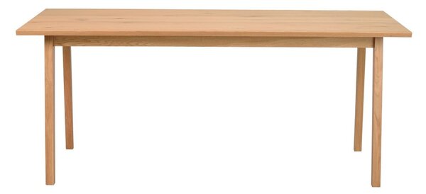 Drevený jedálenský stôl v dubovom dekore Rowico Melfort, 180 x 90 cm