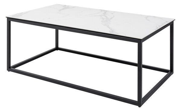 Keramický konferenčný stolík Sloane 100 cm biely mramor