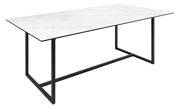 Keramický jedálenský stôl Sloane 200 cm biely mramor