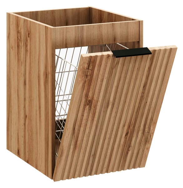 Comad Doplnková kúpeľňová skrinka nízka s košom Adel Oak 40 dub wotan