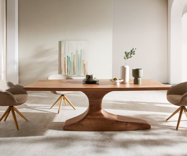 DELIFE Jedálenský stôl Jalta 220x95 cm akácia prírodná masívny