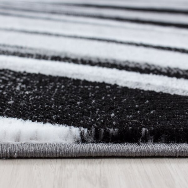 Ayyildiz , Kusový koberec Parma 9210 black, 80x150, šedá, chodba / predsieň