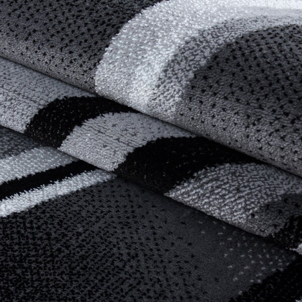 Ayyildiz , Kusový koberec Parma 9210 black, 80x150, šedá, chodba / predsieň