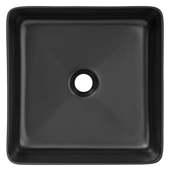 Comad Keramické umývadlo na dosku UM-6276 SLIM 40, čierna mat