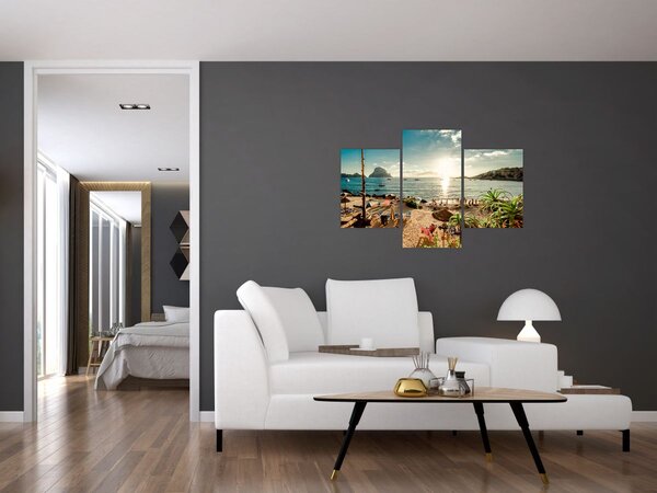 Obraz - Pláž s ľuďmi (90x60 cm)