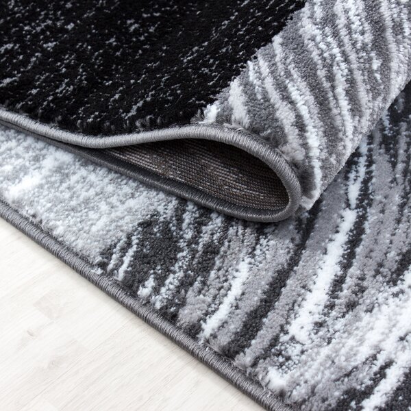 Ayyildiz , Kusový koberec Parma 9220 black, 80x150, šedá, chodba / predsieň