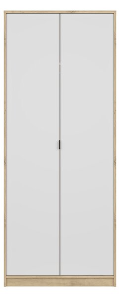 Skriňa Nepon 80x197x55 - dub artisan / biela