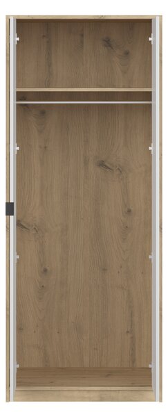 Skriňa Nepon 80x197x55 - dub artisan / biela