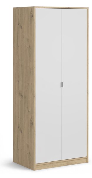 Skriňa Nepon 80x197x55 - dub artisan / biela