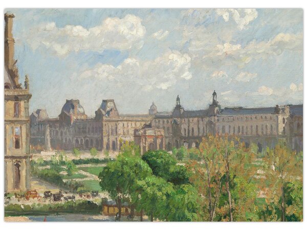 Obraz - Camille Pissarro, Place du Carrousel, Paris, reprodukcia (70x50 cm)