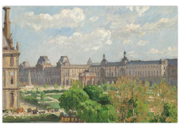 Obraz - Camille Pissarro, Place du Carrousel, Paris, reprodukcia (90x60 cm)