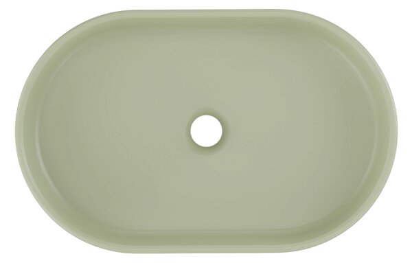 Comad Keramické umývadlo na dosku RIVER 2 OLIVE GREEN MATT, zelená