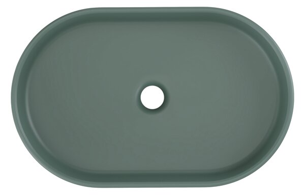 Comad Keramické umývadlo na dosku RIVER 2 FOREST GREEN MATT UN 55, zelená