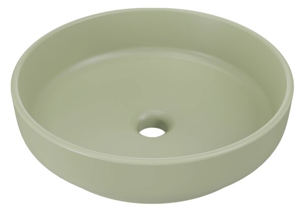 Comad Keramické umývadlo na dosku RIVER 1 OLIVE GREEN MATT UN 40, zelená