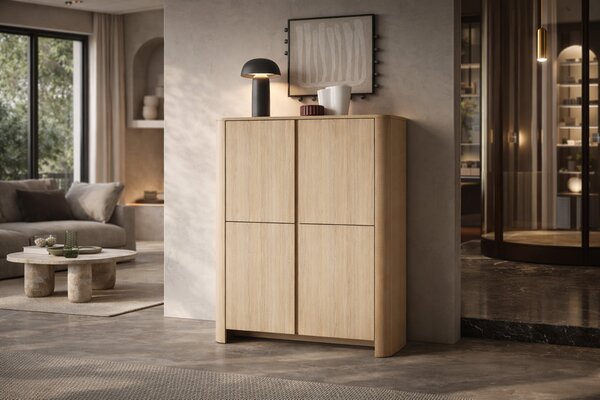 Vysoká komoda Sorrenti 103 cm - dub vicenza