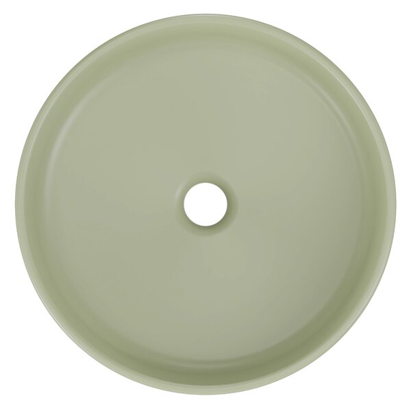 Comad Keramické umývadlo na dosku RIVER 1 OLIVE GREEN MATT UN 40, zelená
