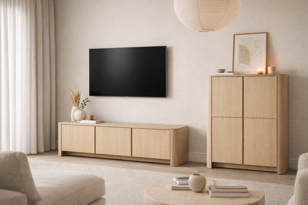 TV stolík Sorrenti 168 cm - dub vicenza