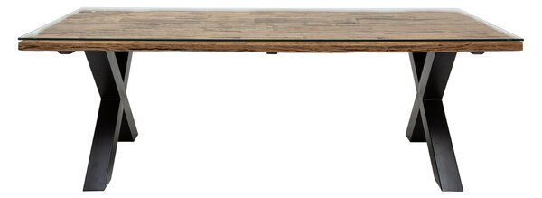 Dizajnový jedálenský stôl Shark X 220 cm prírodný