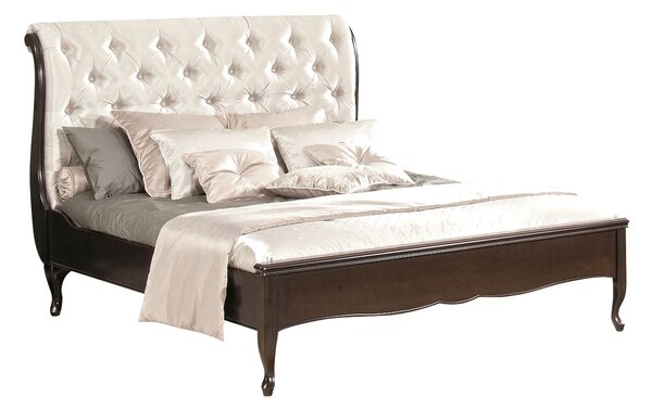 Rustikálna manželská posteľ Wersal W-S/S 160 - wenge / biela (Prestige-A3 69)
