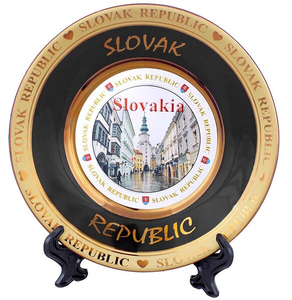 Porcelánový tanier Slovakia 11,5cm (Dekoračný tanier z porcelánu)