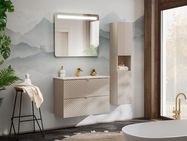 Comad Kúpeľňová skrinka pod umývadlo Viva Cashmere 80 kašmír