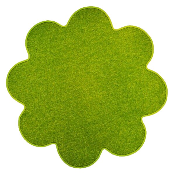Vopi koberce Kusový koberec Eton zelený kvetina - 120x120 kvietok cm