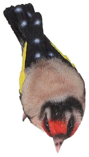 Záhradná figúrka z polyesterovej živice Bird, 12x8,5 cm, viacfarebná