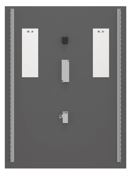 Comad Závesné zrkadlo s LED osvetlením Aura LED 60x80 cm