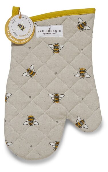 Béžovo-žltá bavlnená kuchynská rukavica Cooksmart ® Bumble Bees