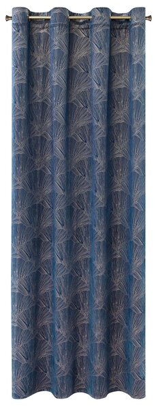 ZATEMŇOVACÍ ZÁVES NA KRÚŽKOCH PIERRE CARDIN GOYA 140X250 CM NÁMORNÍCKA MODRÁ
