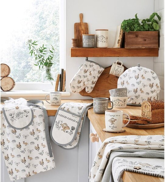 Bavlnené utierky v súprave 3 ks 45x65 cm Country Animals – Cooksmart ®