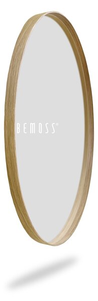 Bemoss® - E-SHOP - Zrkadlo kruhové Drevený rám, Zrkadlo