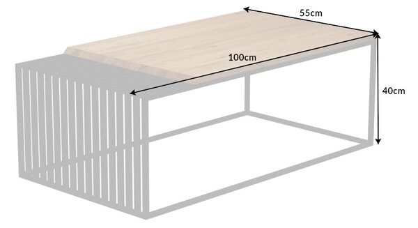 Dizajnový konferenčný stolík Haines 100 cm dub