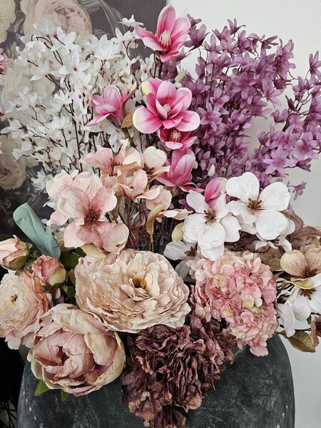 Artificial Flower 72 Cm Beige Plastic - 12*8*72 cm - Clayre & Eef