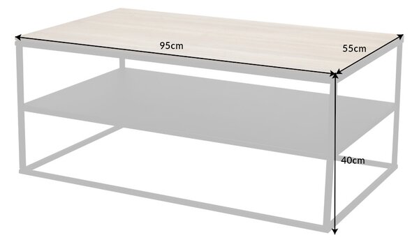 Dizajnový konferenčný stolík Nathalie 95 cm dub -