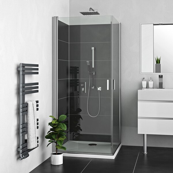 Roltechnik Outlet Štvorcový alebo obdĺžnikový sprchovací kút LZCO1+LZCO1 - bez vaničky ROTH-Variant: šírka prvých dverí: 80 cm, šírka druhých dverí: 80 cm, orientácia: Uni - (LZCO1/800_LZCO1/800), ROTH-Profily: profily: brillant, výplň: transparent