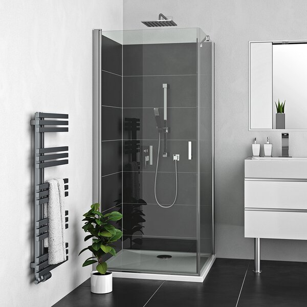 Roltechnik Outlet Štvorcový alebo obdĺžnikový sprchový kút LZCO1+LZB - bez vaničky ROTH-Variant: dvere: 80 cm, bočná stena: 80 cm, orientácia: UNI - (LZCO1/800_LZB/800), ROTH-Profily: profily: brillant, výplň: transparent