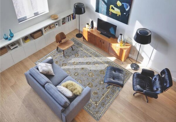Diamond Carpets India , Ručne viazaný kusový koberec Diamond DC-M 2 Light grey / light grey, 120x170, šedá, chodba / predsieň