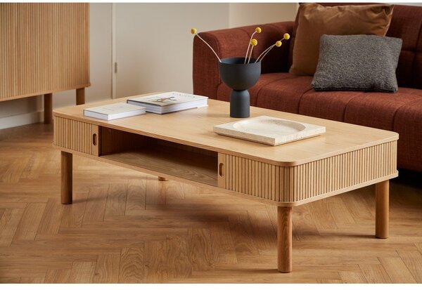 Konferenčný stolík v dekore duba v prírodnej farbe 70x130 cm Langley – Actona