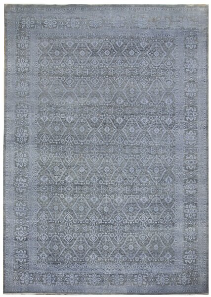 Diamond Carpets koberce Ručne viazaný kusový koberec Diamond DC-HALI B Light grey / blue - 160x230 cm