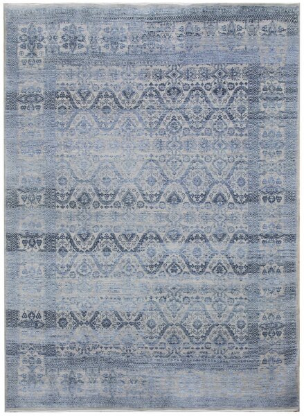 Diamond Carpets koberce Ručne viazaný kusový koberec Diamond DC-HALI B Silver / blue - 180x275 cm