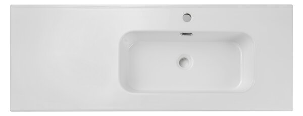 Comad Nábytkové keramické umývadlo s odkladacou plochou GO 2 120CM R DP, 121x46 cm, biela lesklá