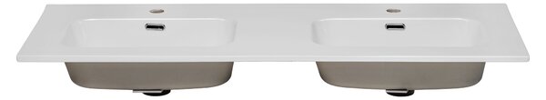 Comad Nábytkové keramické dvojumývadlo GO 120D/DP -8095, 121x46 cm, biela lesklá